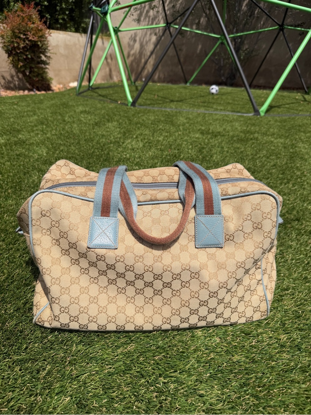 GUCCI GG Canvas Boston Bag Tom Ford Sherry Line - Picture 4 of 5